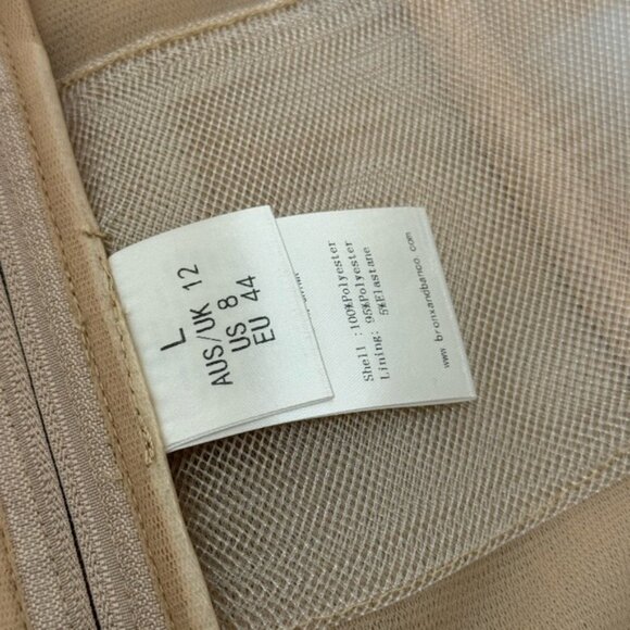 🆕 BRONX & BANCO 🧿 NWOT Violet Mini Dress, Gold & Champagne Sequin - Sz L US 8 - Picture 15 of 15